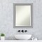 Beveled Bathroom Wall Mirror, Peak Polished Nickel Narrow Frame